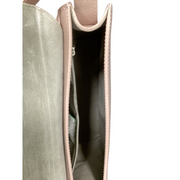 NWT Furla Crossbody Women’s 1Size Gold Hardware Studs Saffiano Leather Dust Pink - Picture 11 of 12